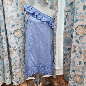 Vineyard Vines One Shoulder Embroidered Dress